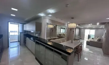 Apartamento para alugar, 130 m² por R$ 9.878,10 - Canto do Forte - Praia Grande/SP