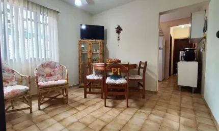 Apartamento com 1 dormitório à venda, 70 m² por r$ 225.000 - vila guilhermina - praia grande/sp