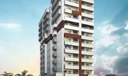 Apartamento à venda, 63 m² por R$ 437.012,19 - Maracanã - Praia Grande/SP