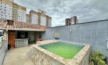 Sobrado com 3 dormitórios à venda, 137 m² por R$ 1.040.000 - Canto do Forte - Praia Grande/SP