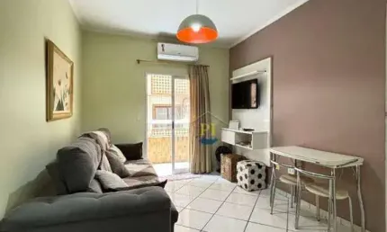 Apartamento com 1 dormitório à venda, 48 m² por R$ 355.000 - Canto do Forte - Praia Grande/SP
