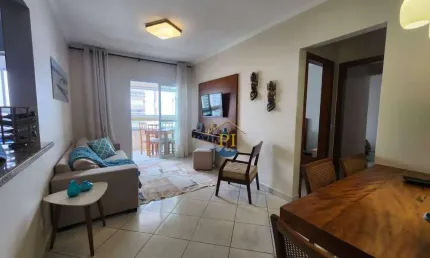 Apartamento com 2 dormitórios à venda, 75 m² por r$ 450.000 - caiçara - praia grande/sp