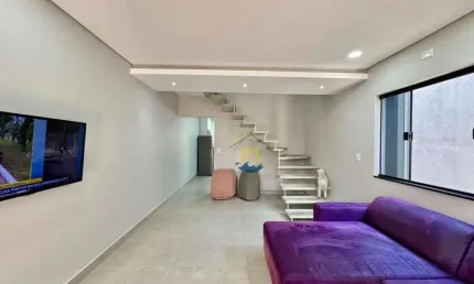 Sobrado com 3 dormitórios à venda, 160 m² por R$ 935.000,00 - Aviação - Praia Grande/SP
