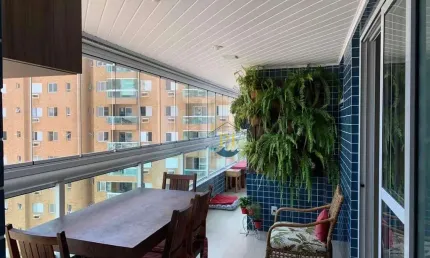 Apartamento com 3 dormitórios à venda, 116 m² por R$ 1.200.000 - Canto do Forte - Praia Grande/SP