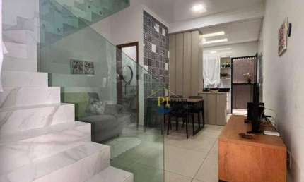 Casa com 2 dormitórios à venda, 60 m² por R$ 385.000,00 - Maracanã - Praia Grande/SP