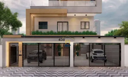 Casa à venda, 100 m² por R$ 490.000,00 - Vila Guilhermina - Praia Grande/SP