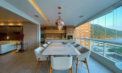 Apartamento com 4 dormitórios à venda, 250 m² por R$ 4.300.000 - Canto do Forte - Praia Grande/SP