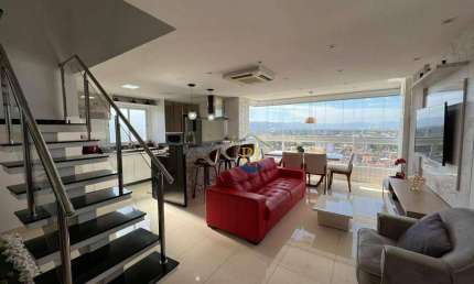 Cobertura com 3 dormitórios à venda, 143 m² por R$ 1.490.000 - Maracanã - Praia Grande/SP