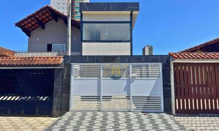Sobrado com 3 dormitórios à venda, 110 m² por R$ 410.000 - Balneário Pires - Praia Grande/SP