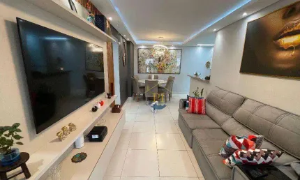 Apartamento com 3 dormitórios à venda, 101 m² por r$ 890.000 - aviação - praia grande/sp