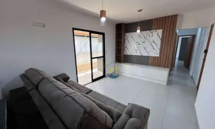 Apartamento Garden com 1 dormitório à venda, 120 m² por R$ 675.000 - Canto do Forte - Praia Grande/SP