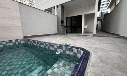 Casa com 3 dormitórios à venda, 130 m² por r$ 1.100.000 - canto do forte - praia grande/sp
