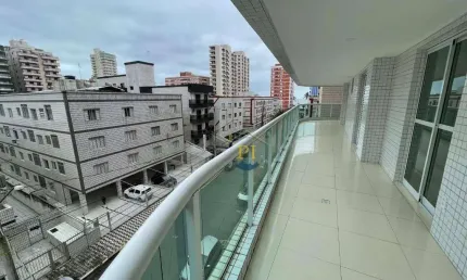 Apartamento com 3 dormitórios para alugar, 163 m² por r$ 5.570,00/mês - tupi - praia grande/sp