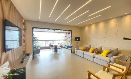 Apartamento com 3 dormitórios à venda, 146 m² por r$ 1.650.000,00 - guilhermina - praia grande/sp