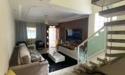 Casa, 222 m² - venda por R$ 880.000,00 ou aluguel por R$ 5.760,00/mês - Parque das Nações - Santo André/SP