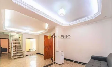 Casa com 4 dormitórios, 286 m² - venda por r$ 1.850.000,00 ou aluguel por r$ 7.270,00/mês - jardim - santo andré/sp
