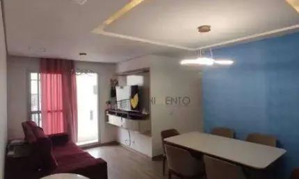 Apartamento com 3 dormitórios à venda, 67 m² por R$ 390.000,00 - Vila Homero Thon - Santo André/SP