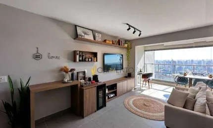 Apartamento com 1 dormitório à venda, 43 m² por r$ 690.000,00 - santo amaro - são paulo/sp