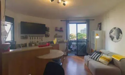 Apartamento com 1 dormitório à venda, 40 m² por r$ 450.000 - campo belo - são paulo/sp