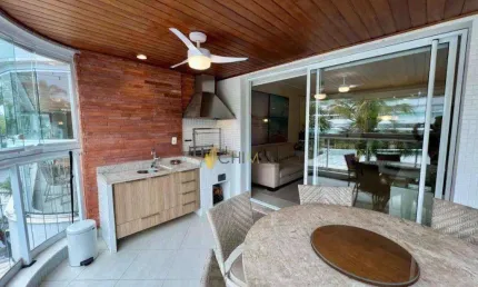 Apartamento com 3 dormitórios à venda, 130 m² por R$ 3.200.000 - Riviera de São Lourenço - Bertioga/SP