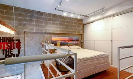 Apartamento com 1 dormitório à venda, 50 m² por r$ 600.000 - panamby - são paulo/sp