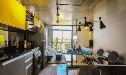 Apartamento com 1 dormitório à venda, 35 m² por R$ 489.000,00 - Santo Amaro - São Paulo/SP