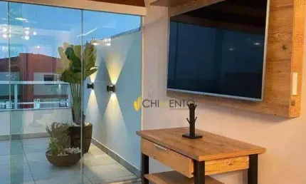 Cobertura com 2 dormitórios à venda, 80 m² por r$ 490.000 - utinga - santo andré/sp