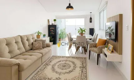 Cobertura com 2 dormitórios à venda, 130 m² por r$ 840.000,00 - campestre - santo andré/sp