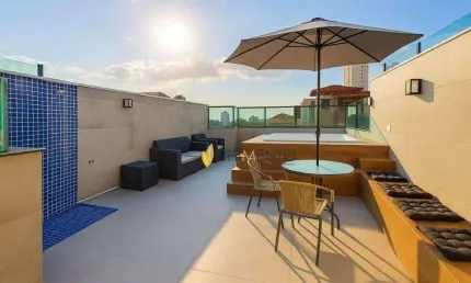 Cobertura com 3 dormitórios à venda, 150 m² por r$ 780.000,00 - vila valparaíso - santo andré/sp