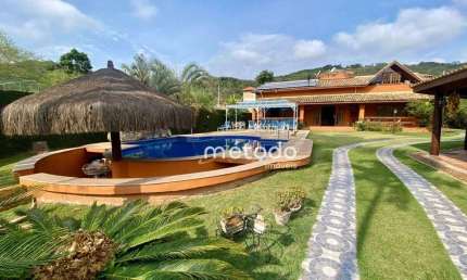 Chácara com 5 dormitórios à venda, 2100 m² por R$ 3.500.000 - Itaoca - Guararema/SP