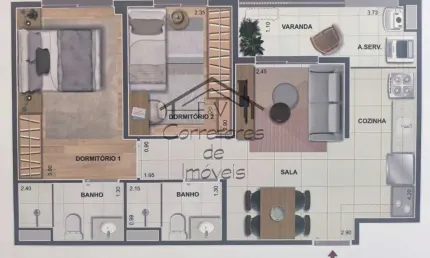 Apartamento com 2 quartos à venda na Rua Coronel PM Francisco Spargoli Rocha, 1, Centro, Niterói, 55 m2 por R$ 460.000