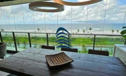 DAZUR Odebrecht | Frente Mar | Torre PLAGE (melhor) | 4 suítes com 242 m² | Varanda Gourmet integrada à Sala | Nascente total | Oportunidade | 4 garagens