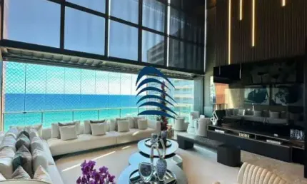 Cobertura duplex de alto luxo no Condomínio D'Azur com 4 suítes 374 m²