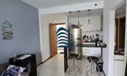 Apartamento nascente total na Pituba  quarto e  sala com 2 banheiros, 43m2, varandão, área de serviço e cozinha. 1 vaga coberta,   Prédio de 7 anos