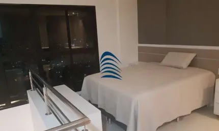 Boulevard side residencial - caminho das árvores  - loft duplex com 92,26 m2, varandão, andar altíssimo,  lavabo, banheiro