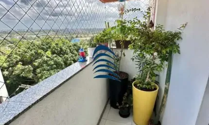 Apartamento em piatã ( jardim placaford) - 2 quartos com suíte, 80m2, apartamento amplo,  linda vista mar, varandão gourmet, cortina de vidro, nascent
