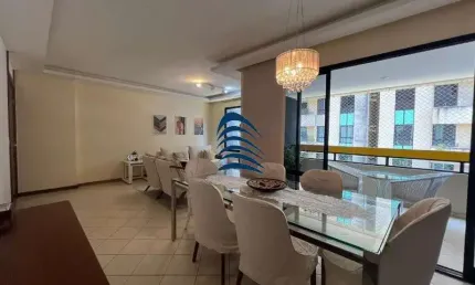 Apartamento na Pituba, Torre Única, 4 Apartamentos por andar. O Apartamento tem 118m², 3/4 sendo 1 Suíte, Sanitário Social, Roupeiro, Sala, Varanda, Cozinha, Área de Serviço,