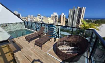 Linda Cobertura a venda no Imbuí 3/4, sendo uma suíte, 142 m², piscina privativa com espaço gourmet, Nascente