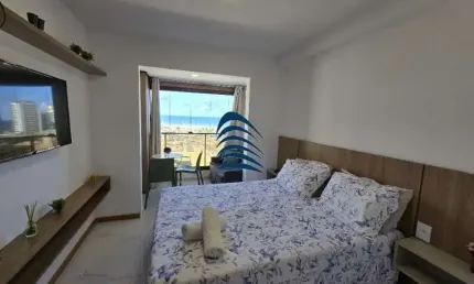 Studio Smart  Centro de Convenções mobiliado pronto para morar, 01 banheiro, 20m2!  Condomínio con piscina, academia, são de festas, local de trabalho