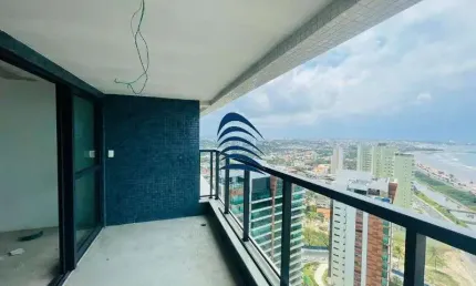 Excelente apartamento DUMARE JAGUARIBE com 3 suítes, nascente total, excelente vista mar, andar altíssimo, 5 banheiros, muito bem distribuído com área