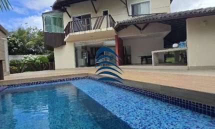 Excelente casa de esquina, arborizada no condomínio Busca Ville (Busca Vida)
