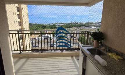 Excelente apartamento 2/4 com 1 suíte, nascente, Varanda Gourmet vista mar  no condomínio Stupendo Piatã, com 67,74 m², 1 vaga  de garagem coberta, Super ventilado, andar intermediário