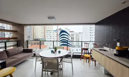 Apartamento  na  Barra 2/4, sendo uma suíte, banheiro social, sala, varanda gourmet, cozinha americana