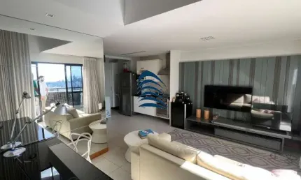 Oportunidade!! excelente duplex com varandão vista mar, mobiliado para venda no #caminhodasárvores