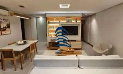 partamento em Alphaville, 2/4 sendo 1 suíte, porteira fechada, 84m², recém reformado, com mobília e eletros novos, 2 vagas de garagem, 3 banheiros, 1