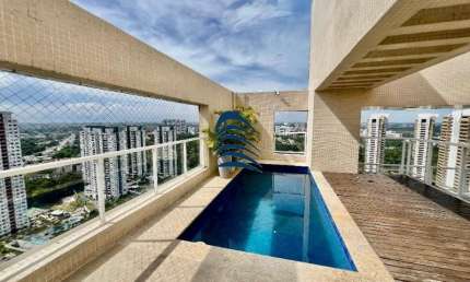 Cobertura Platno   Excelente cobertura penthouse PLATNO - Greenville - 221m2 - 3/4 sendo 2 suítes  sala com pé direito duplo