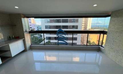 Apartamento a venda no Costa Azul - 3 quartos com 1 suíte 106m2, Varanda gourmet com bancada, vista mar