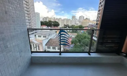 Apartamento tipo Studio com 21,60m2 , nascente total, vista livre, piso em porcelanato, novo, nunca habitado. Mobiliado.