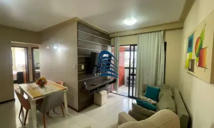 Apartamento à venda no stiep, 74m², 3/4, sendo 1 suite, andar alto, vista livre, bem ventilado, armários planejados nos cômodos, sala em dois ambientes, banheiro de serviço.