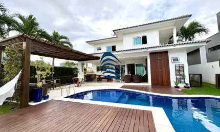 Casa em condomínio fechado com 4 quartos à venda na Rua Guarajuba, Alphaville (Abrantes), Camaçari